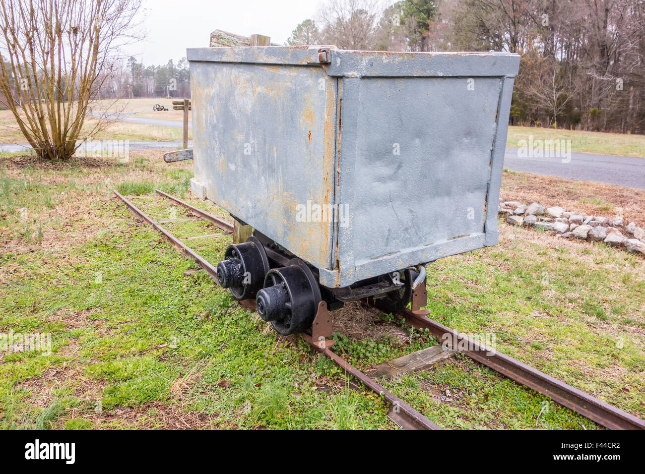 gold ore mining cart Stock Photo - Alamy