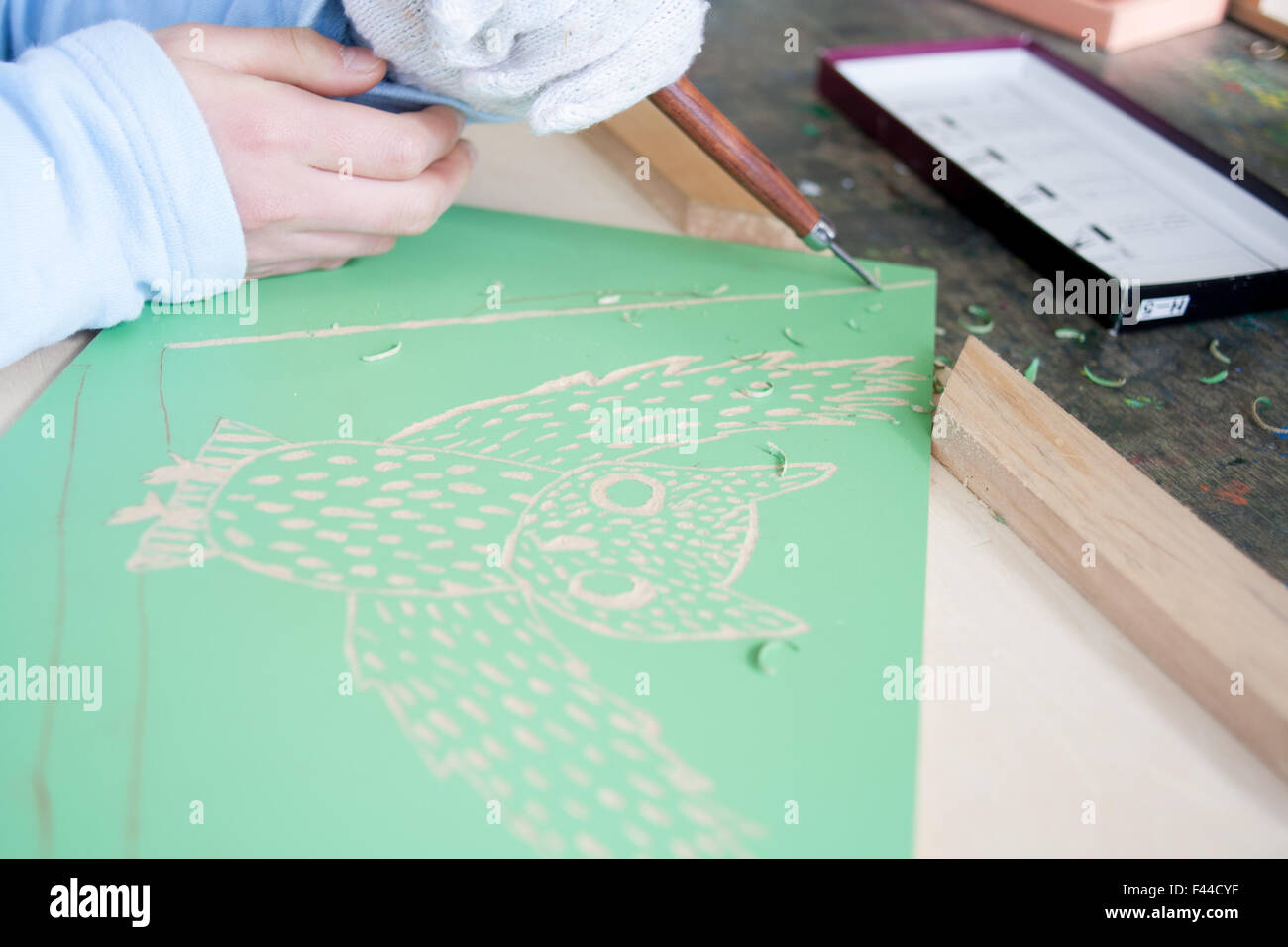 Linocut hires stock photography and images Alamy