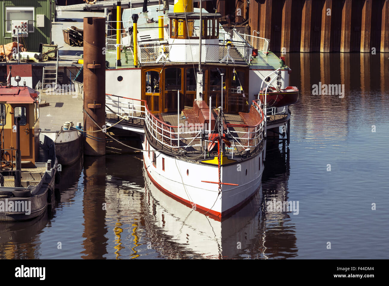 Paddle steamer in Germany Schleswig-Holstein Stock Photo