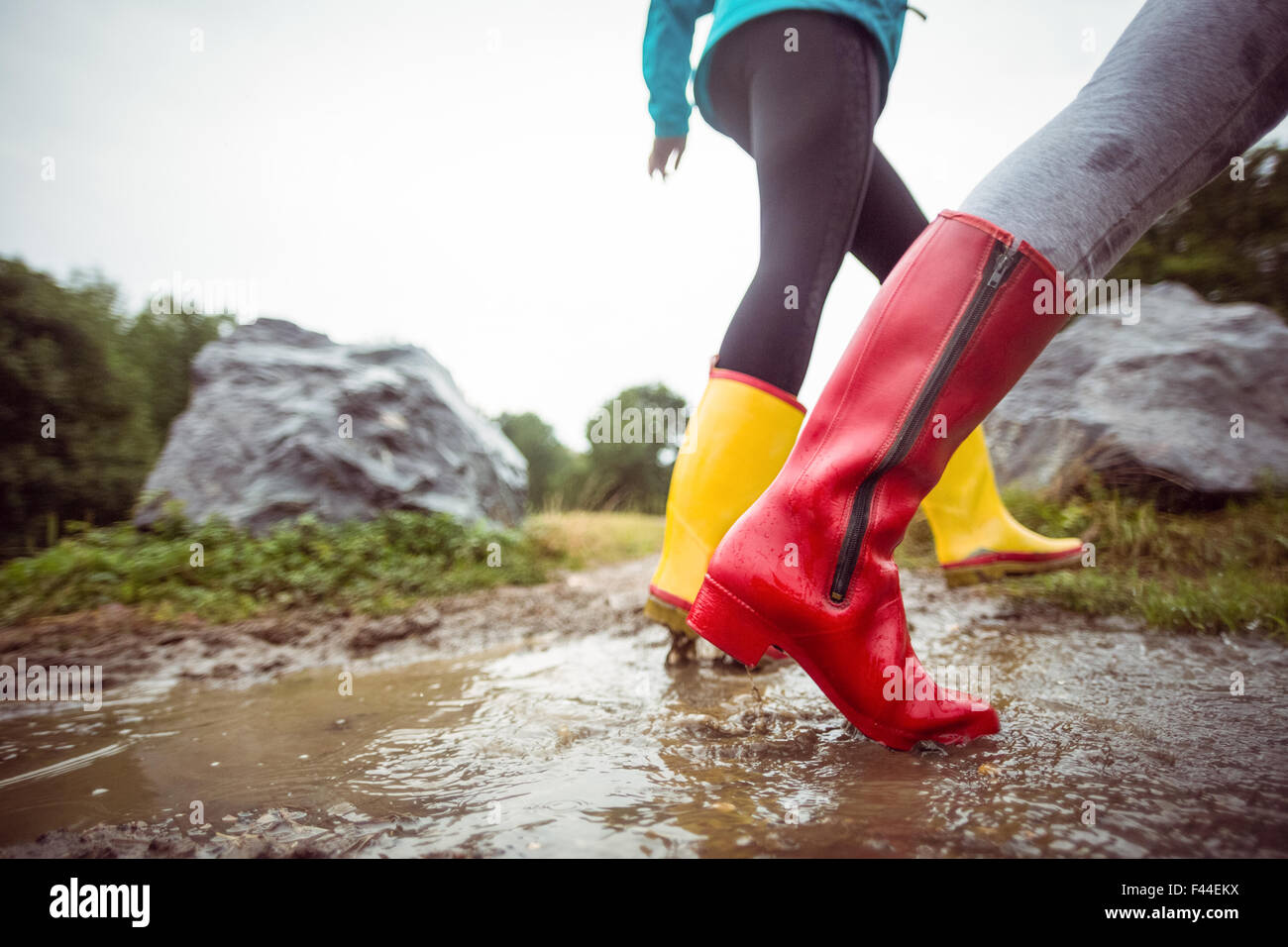 Muddy boots woman hires stock photography and images Alamy