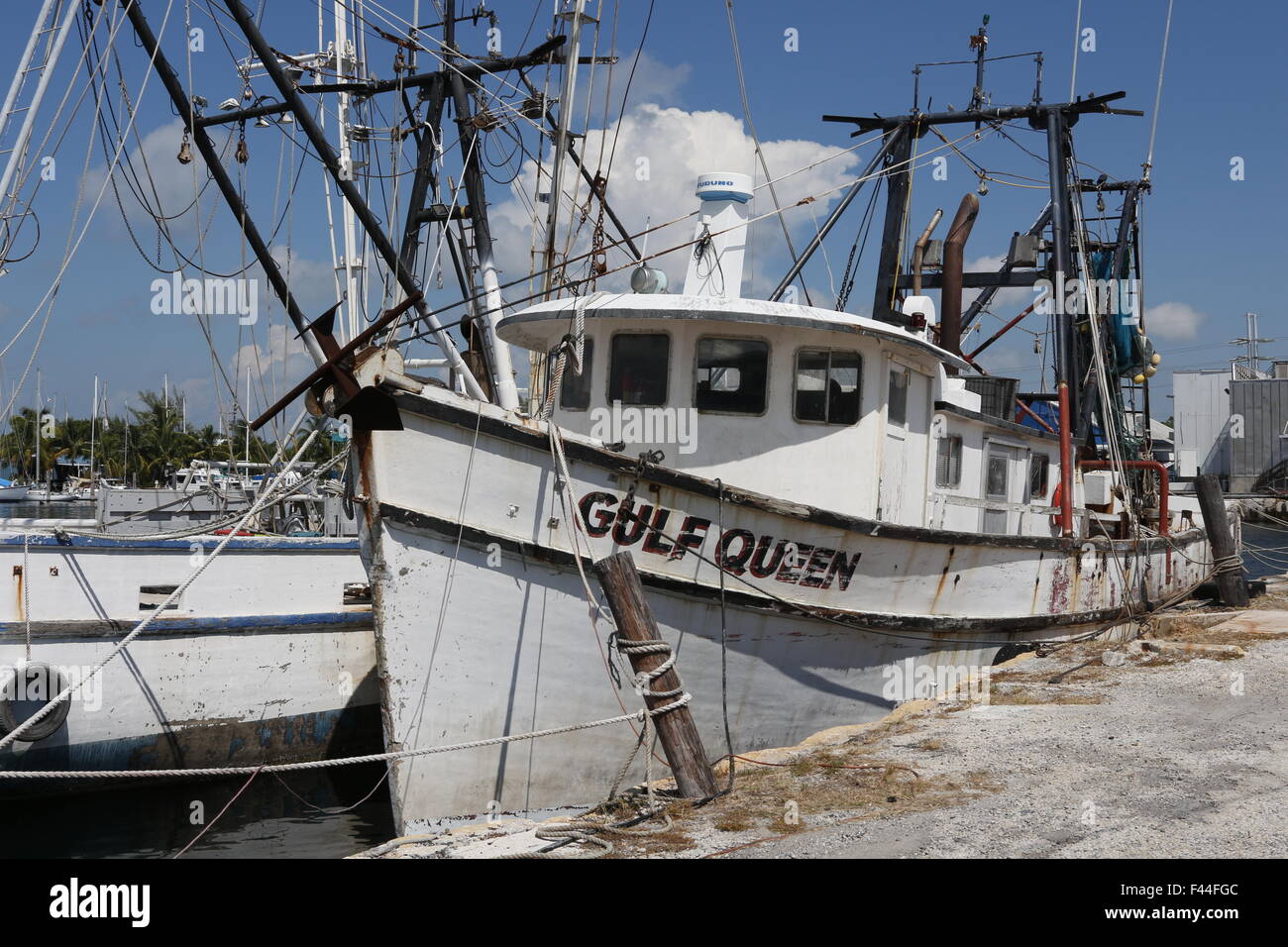 Remnants of the once large and famous Key West shrimp boat fleet