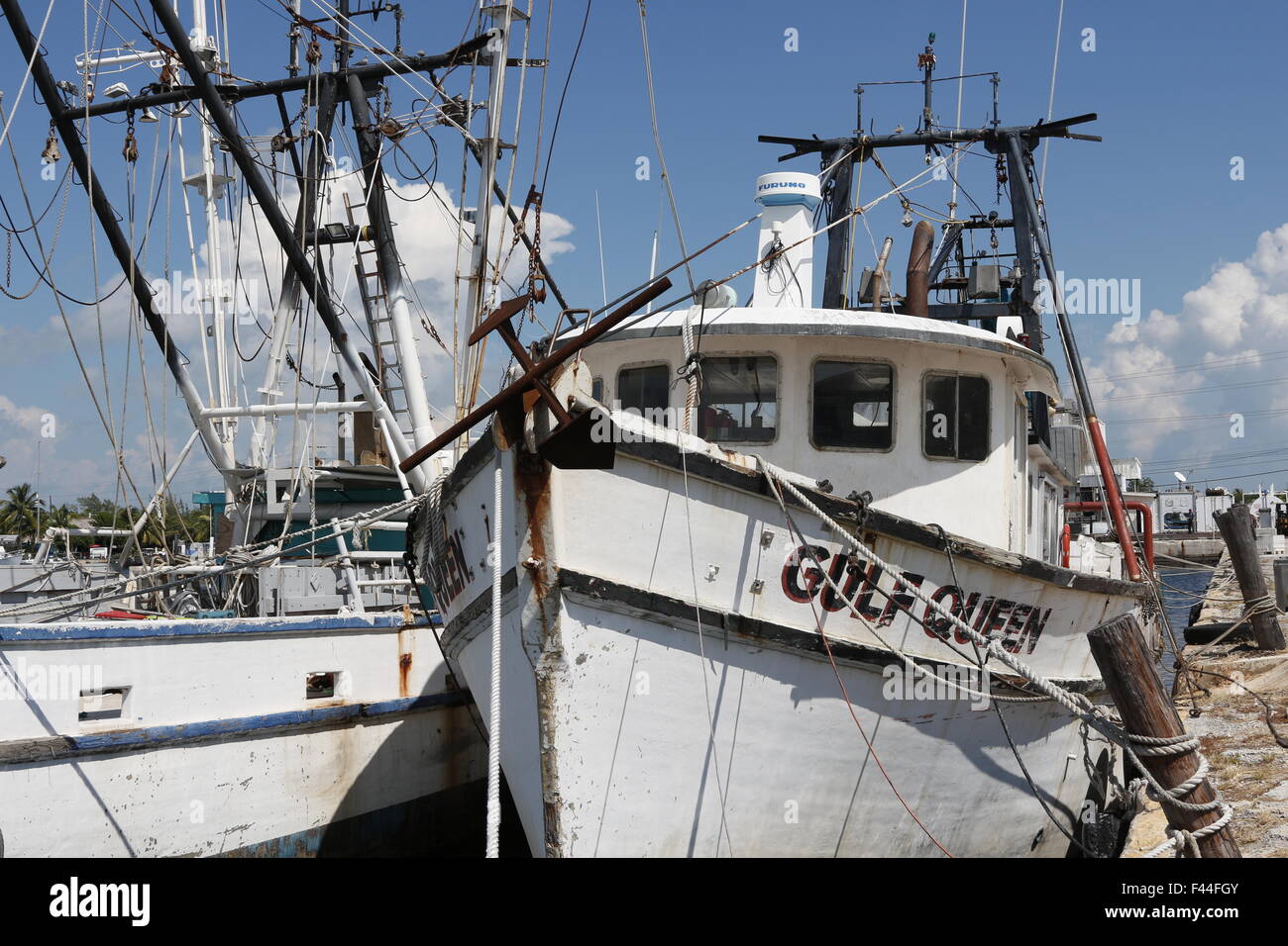 Remnants of the once large and famous Key West shrimp boat fleet