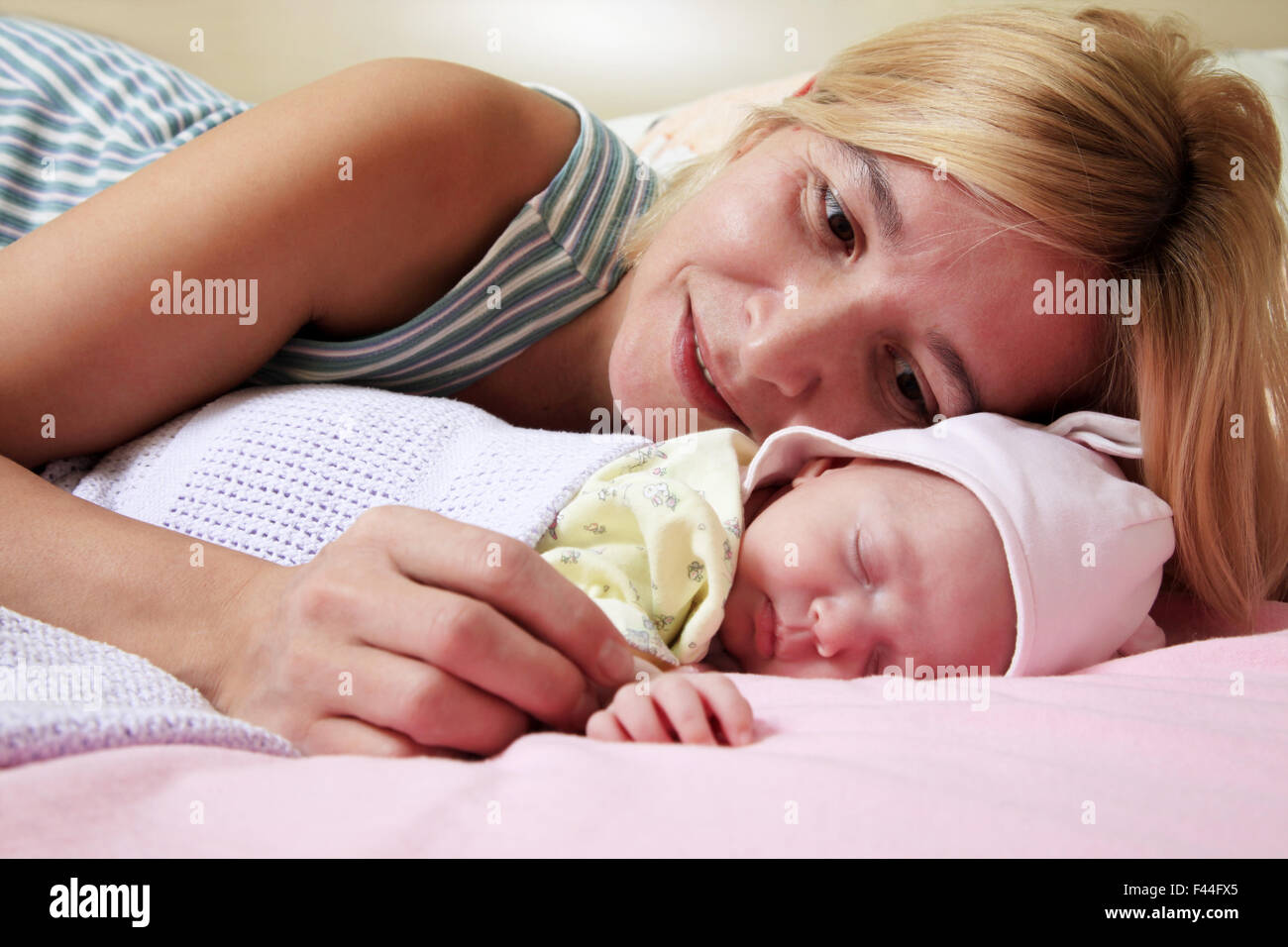 Mother with babe Stock Photo