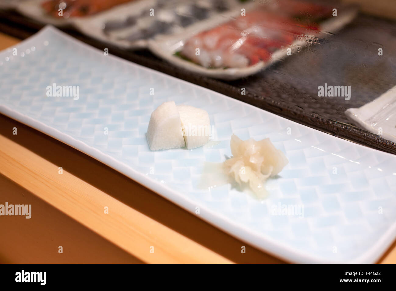 Yamaimo Japanese mountain yam with ginger Stock Photo Alamy