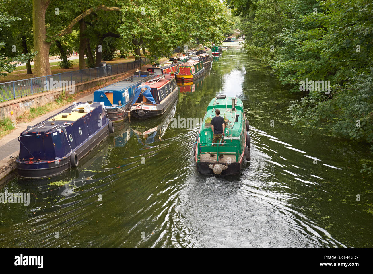 Regent's Canal near Victoria Park East End of London England United
