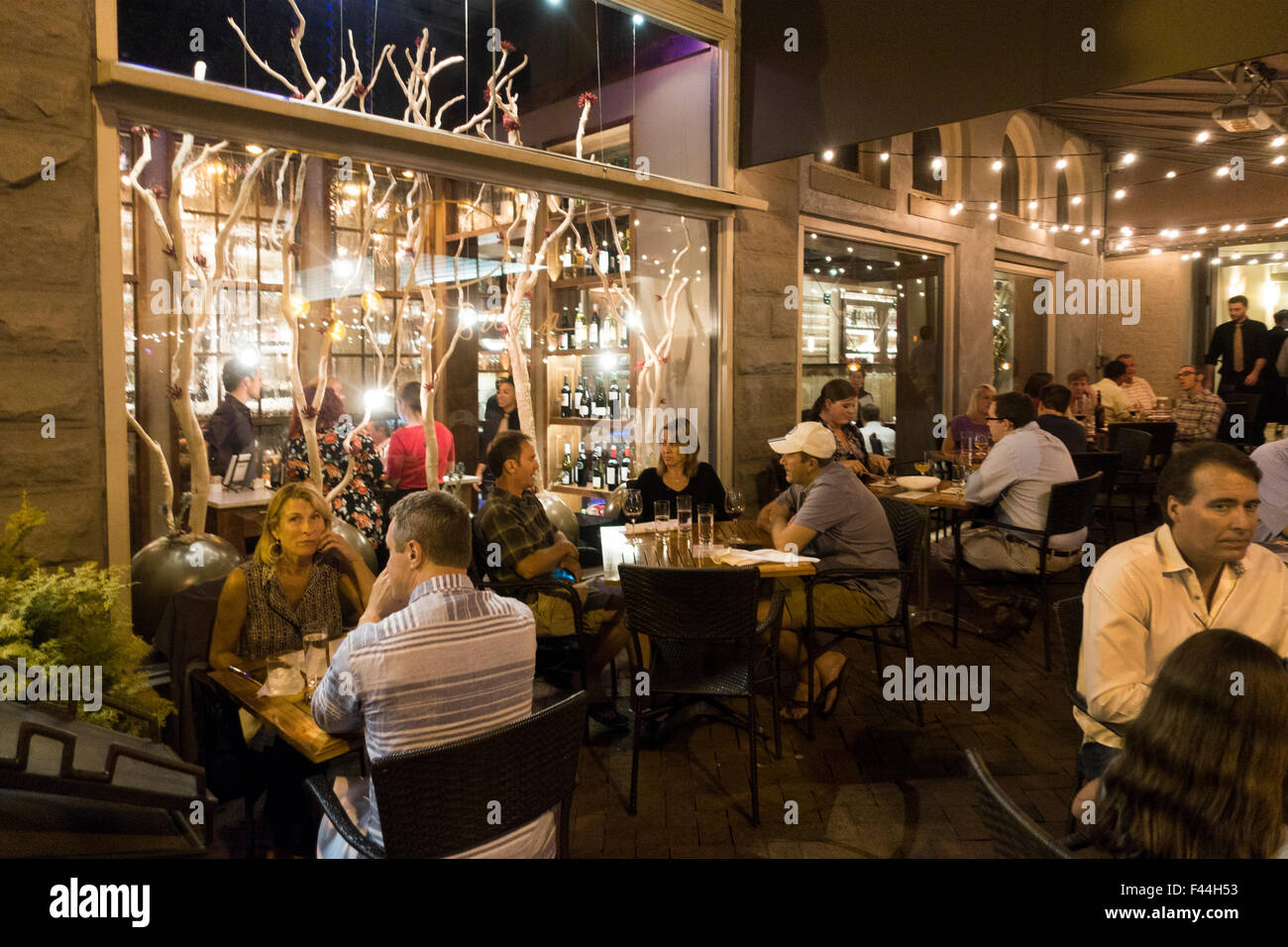 downtown restaurant Asheville North Carolina Stock Photo Alamy