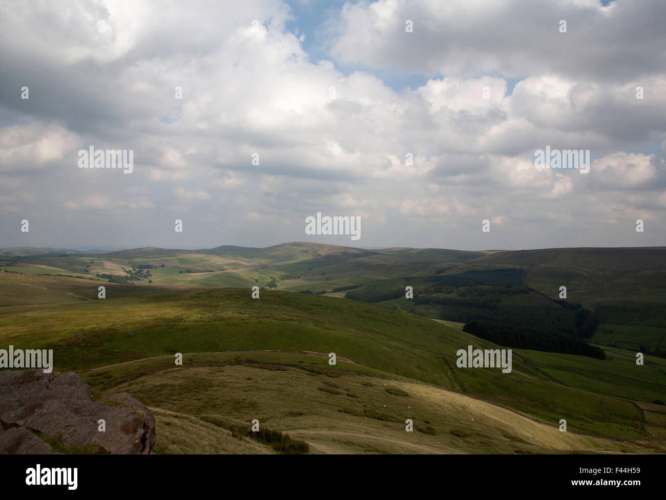 Shining Tor from Shutlingsloe and Wildboarclough  Macclesfield Cheshire England Stock Photo