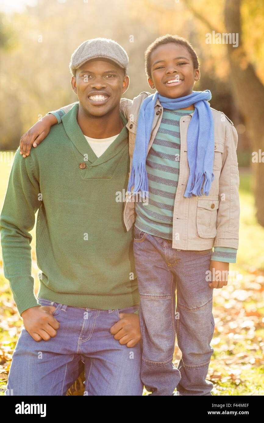 Portrait of a young father and his son Stock Photo - Alamy