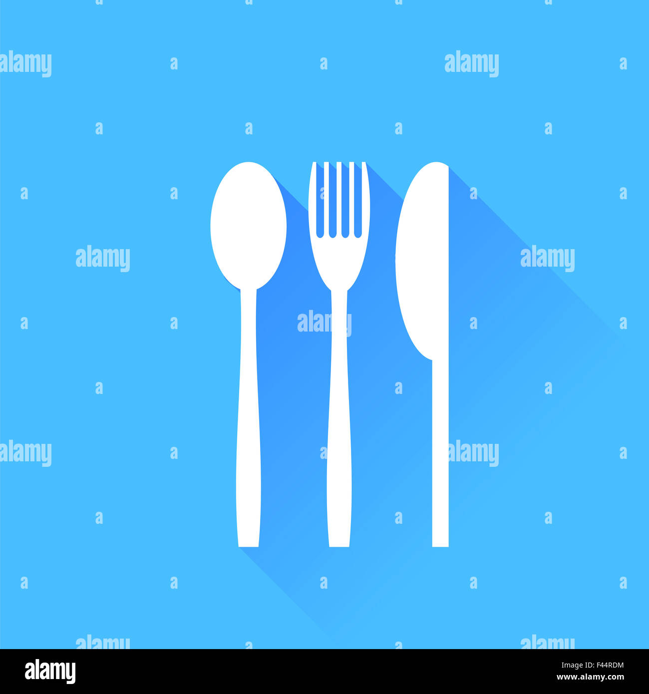 Knife Fork and Spoon Stock Photo Alamy