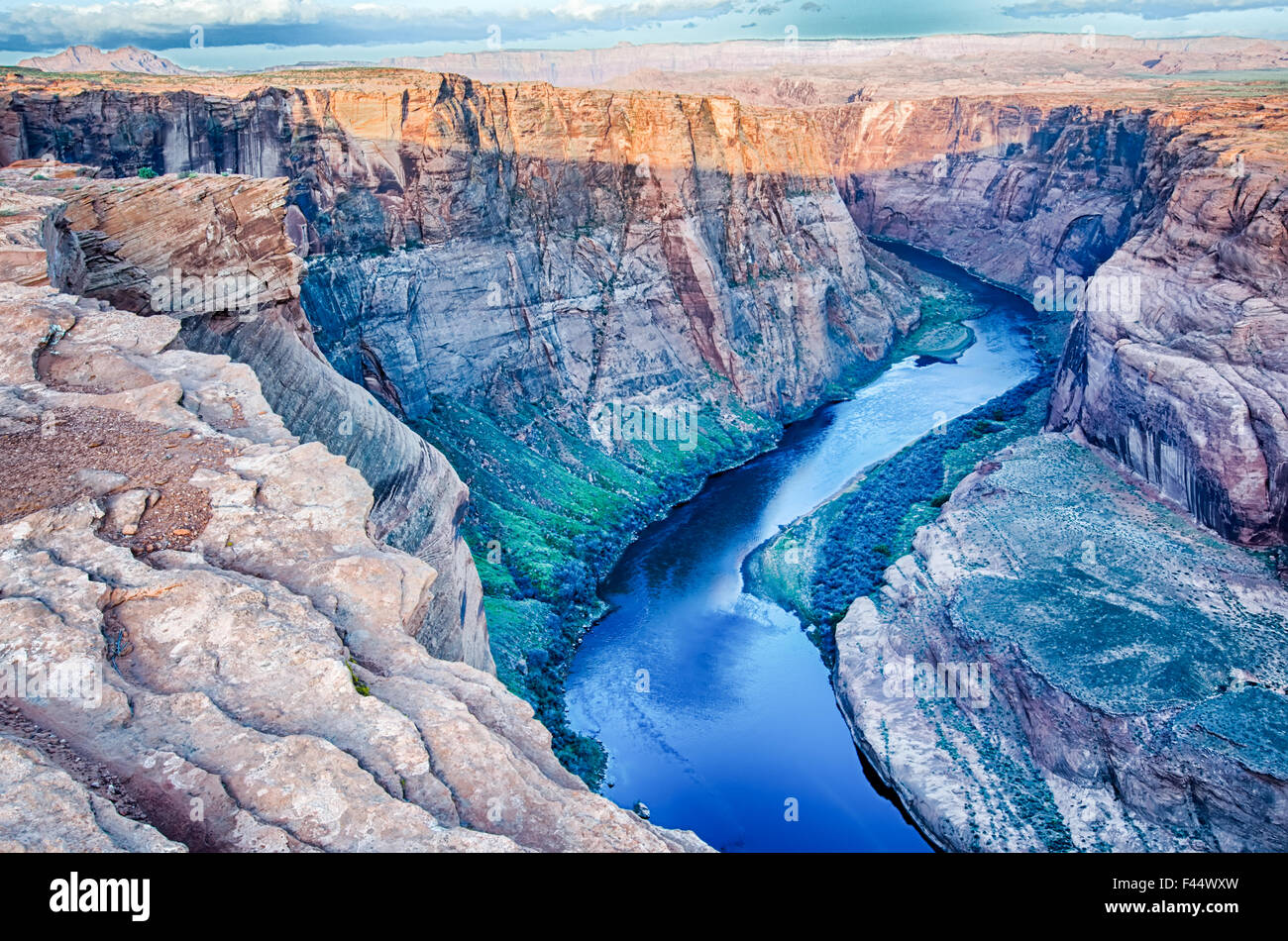 Horseshoe Bend near Page Arizona Stock Photo Alamy
