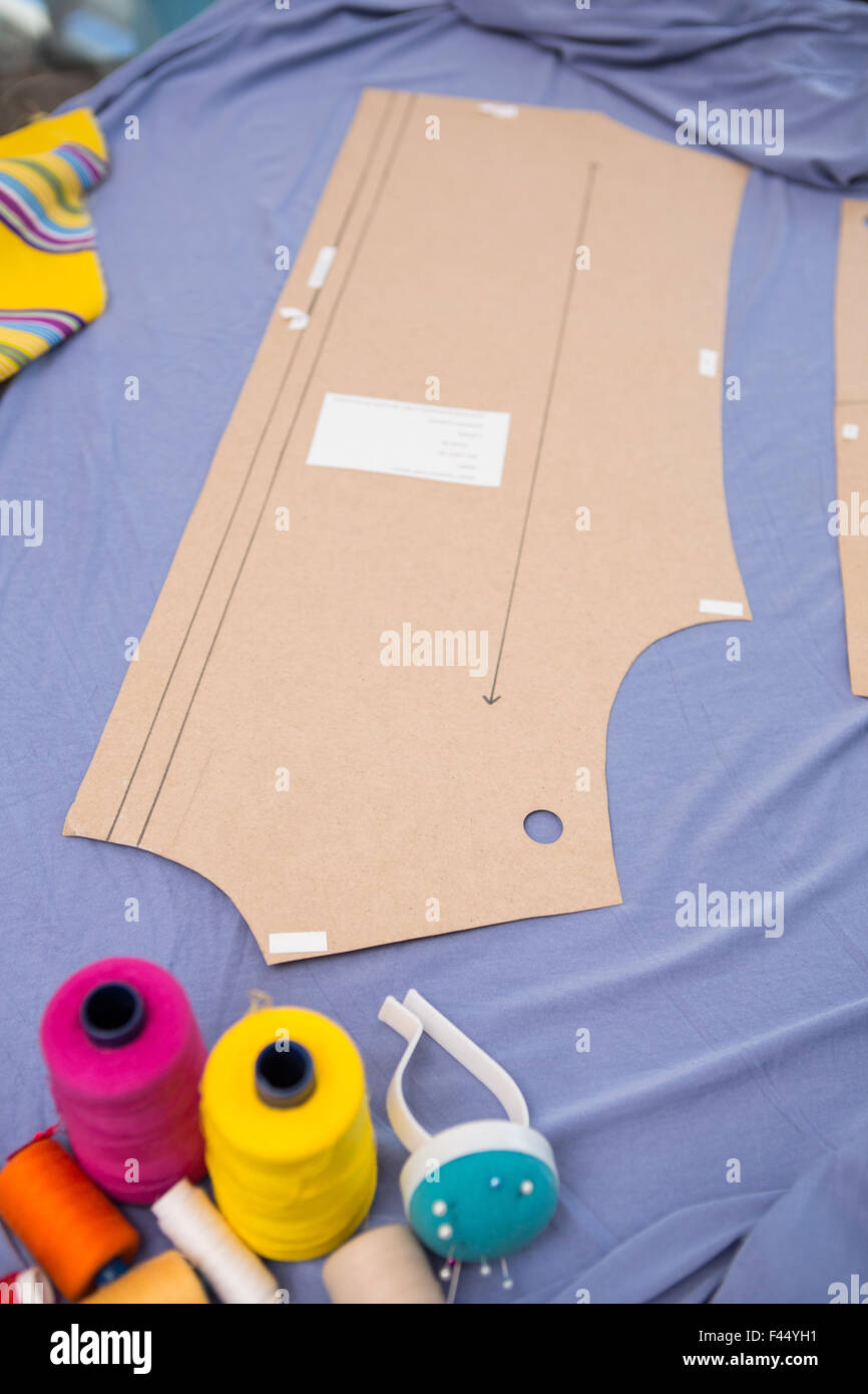 Fashion designers table Stock Photo Alamy