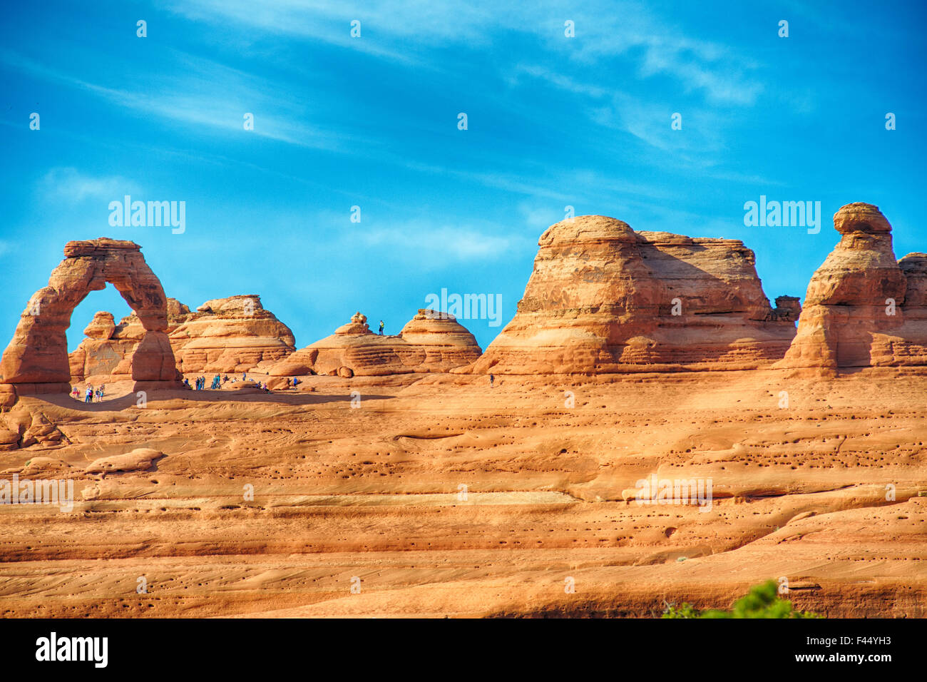 famous Delicate Arch in Arches National Park Stock Photo