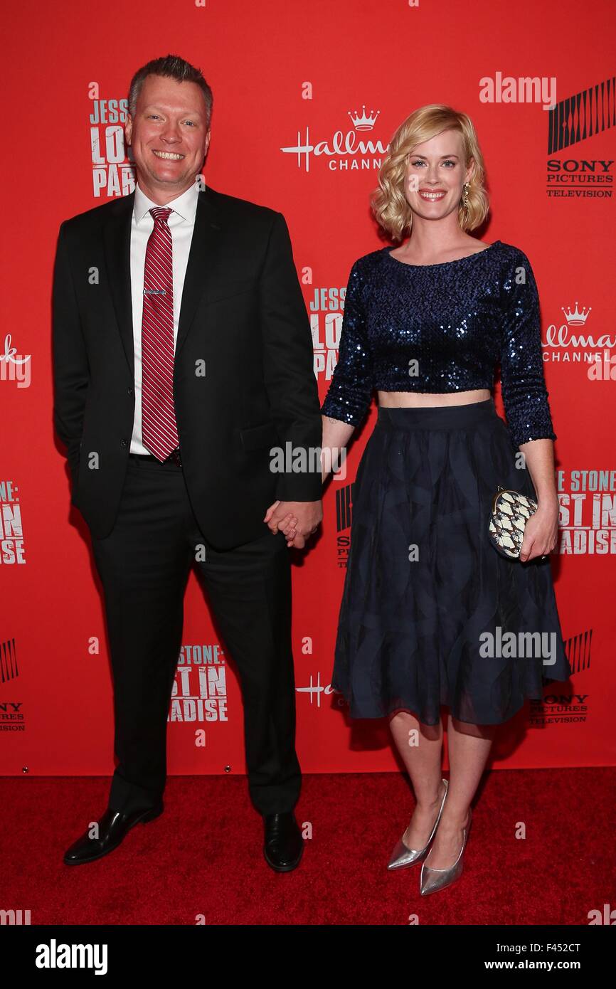 New York, NY, USA. 14th Oct, 2015. Brian Spies, Abigail Hawk at