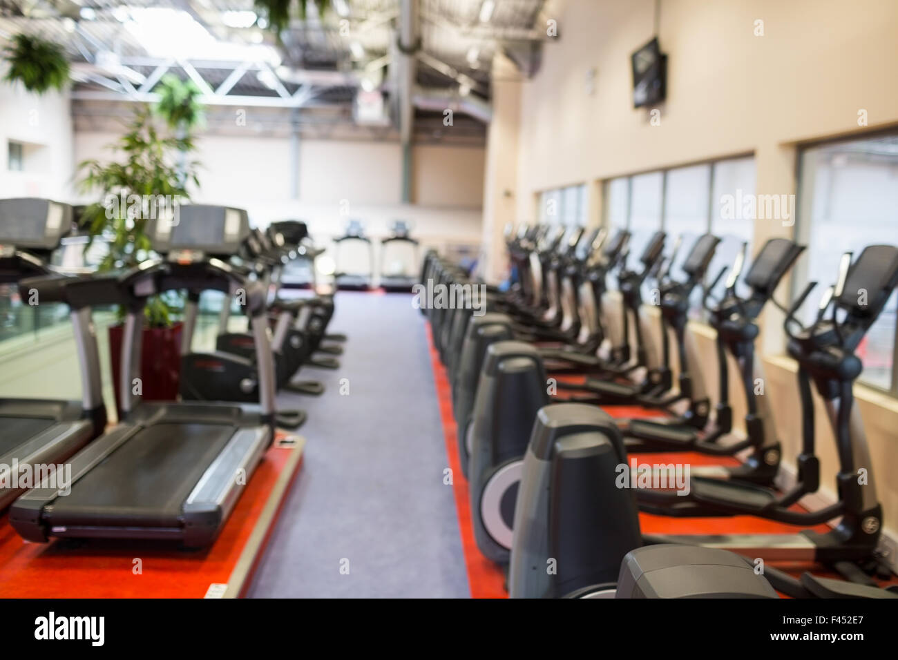 Treadmills and cross trainer machines Stock Photo Alamy