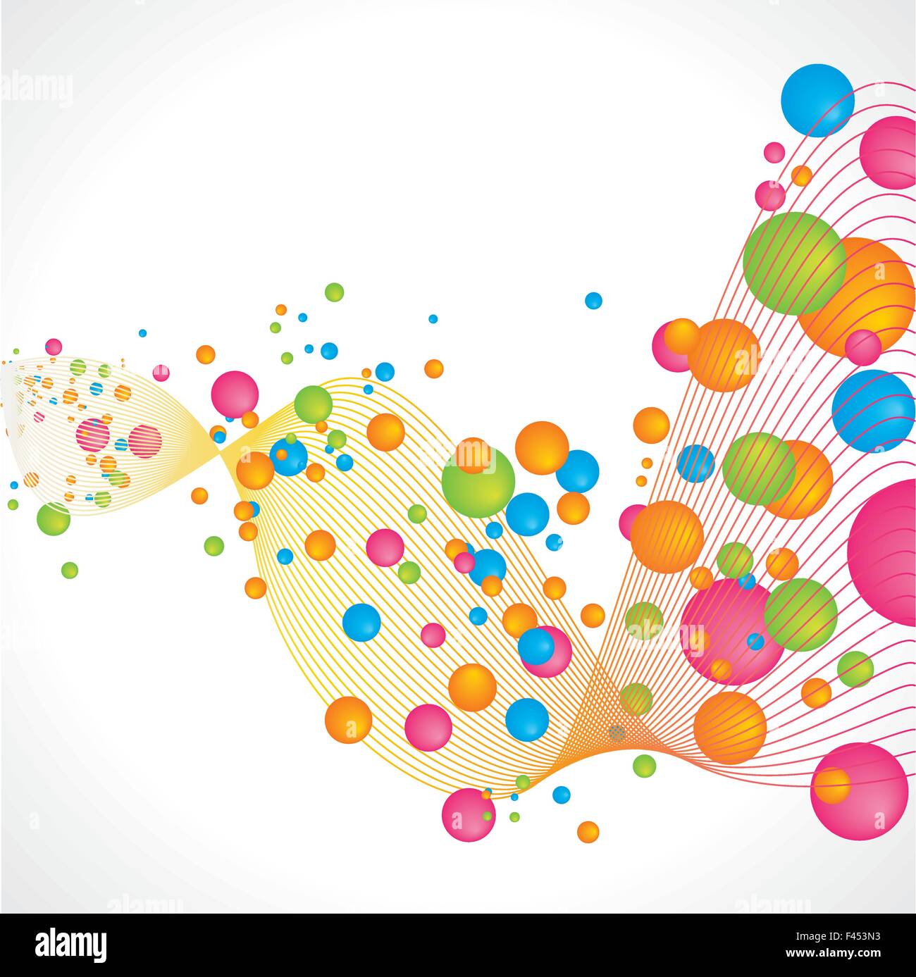 Abstract bubbles background full vector graphic style elements Stock Vector
