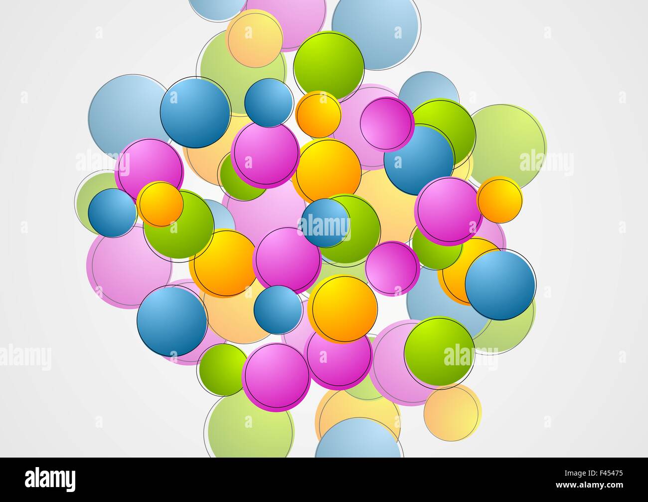 Colorful abstract vector circles background Stock Photo - Alamy