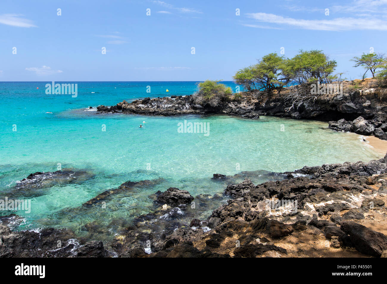 World famous Hapuna Beach, Kohala Coast, Hawai'i, USA Stock Photo