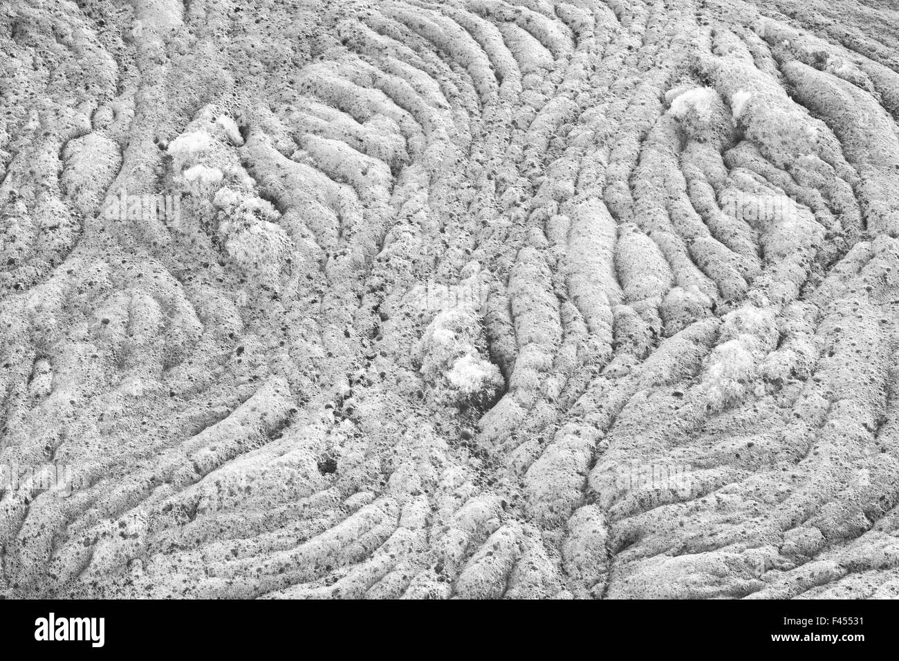 foam in the Atlantic ocean, Lofoten, Norway Stock Photo