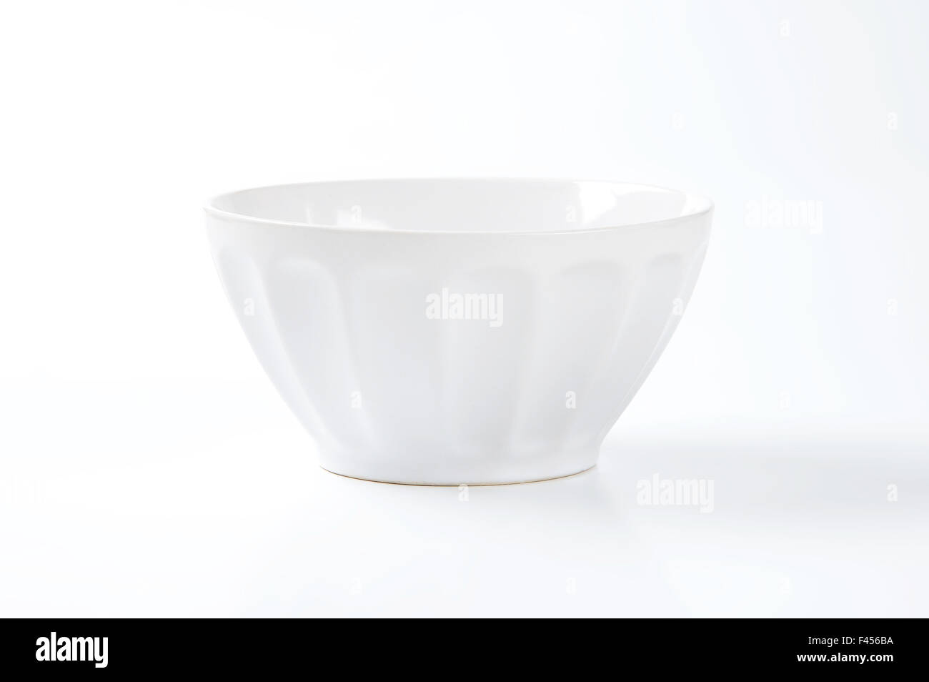 white decorative bowl on white background Stock Photo