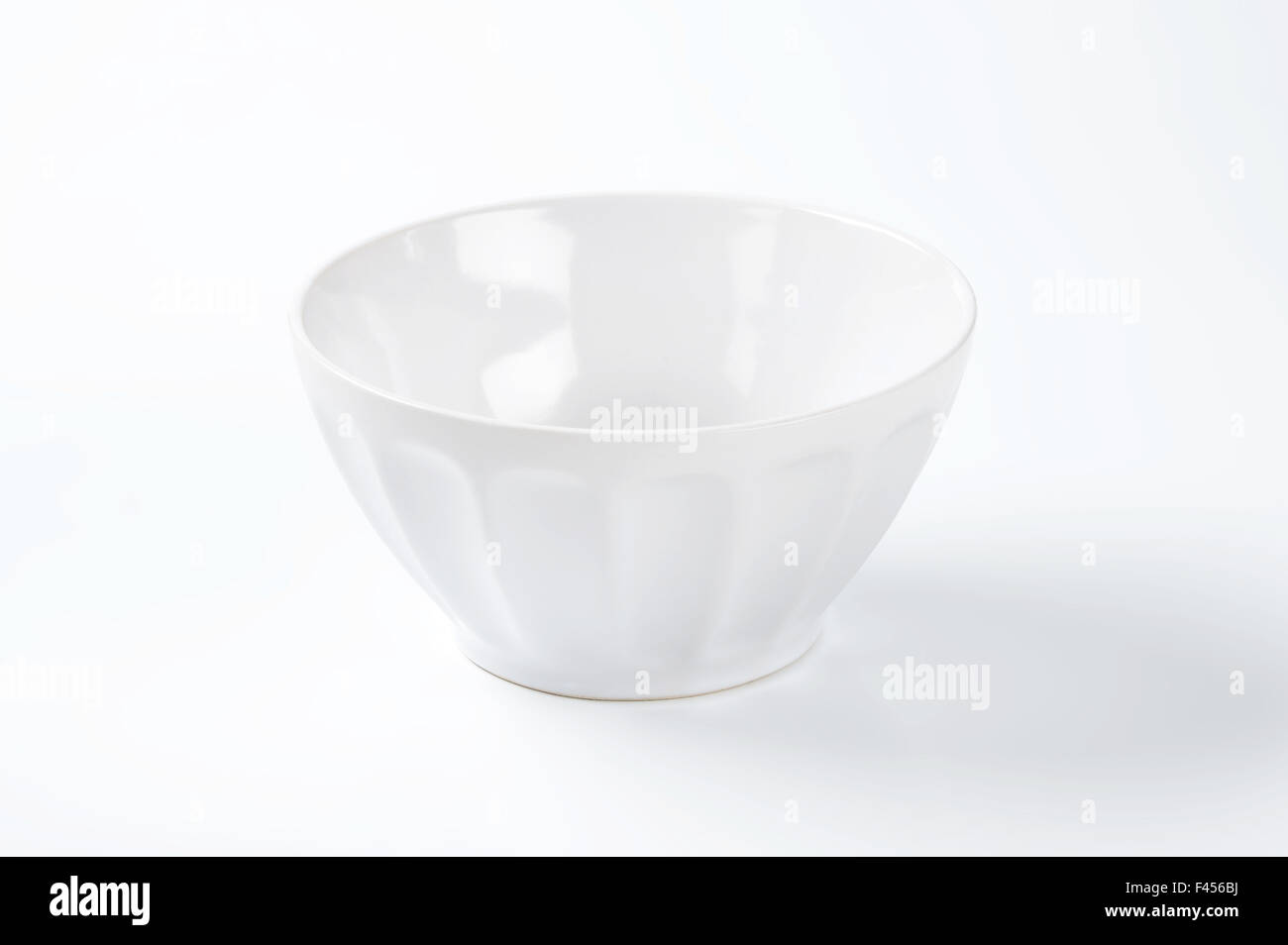 white decorative bowl on white background Stock Photo