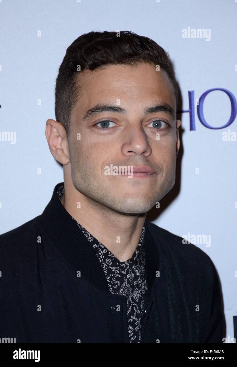 New York, NY, USA. 14th Oct, 2015. Rami Malek in attendance for PaleyFest  New York: MR. ROBOT, The Paley Center for Media, New York, NY October 14,  2015. Credit: Derek Storm/Everett Collection/Alamy