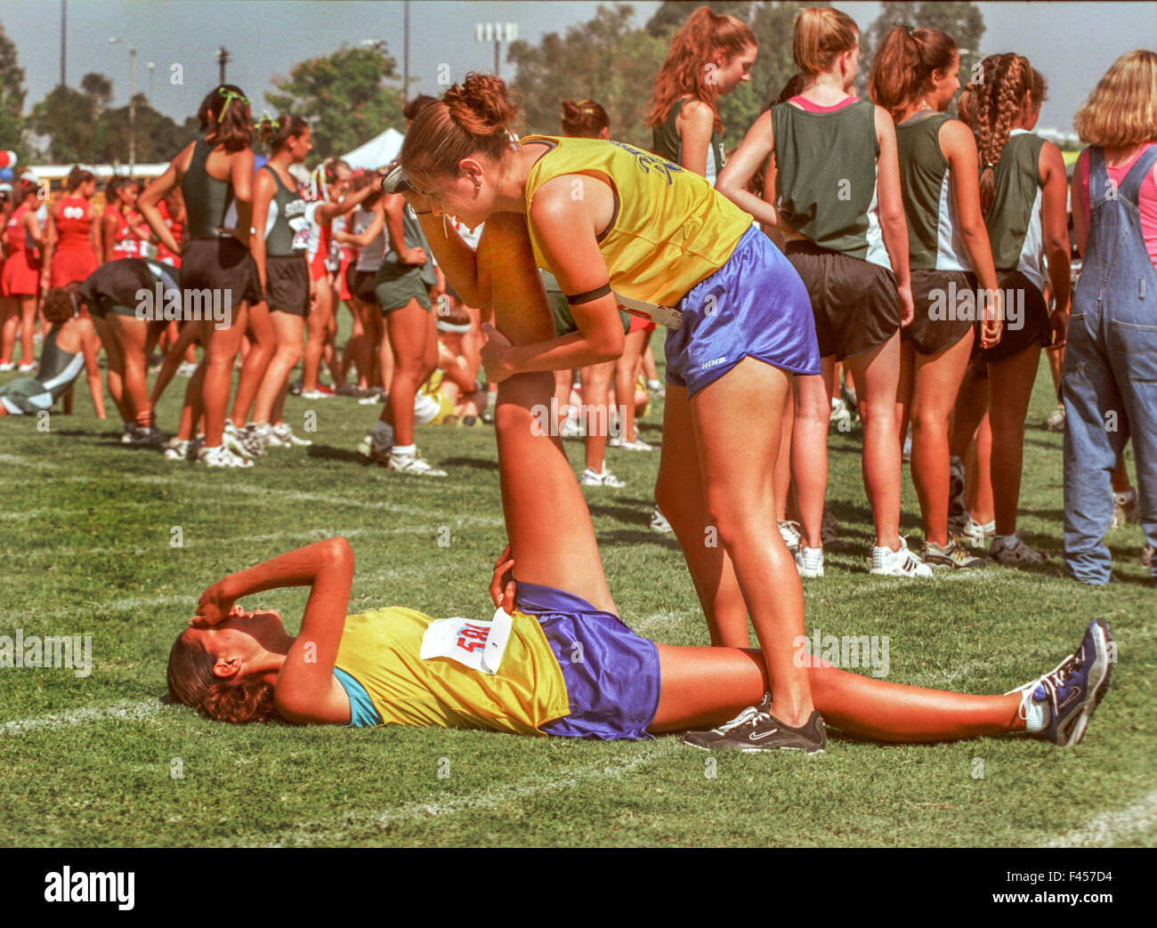 High school girls in shorts hi-res stock photography and images - Alamy