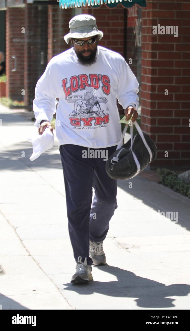 Mr. T out and about in Beverly Hills  Featuring: Mr. T Where: Los Angeles, California, United States When: 13 Aug 2015 Stock Photo