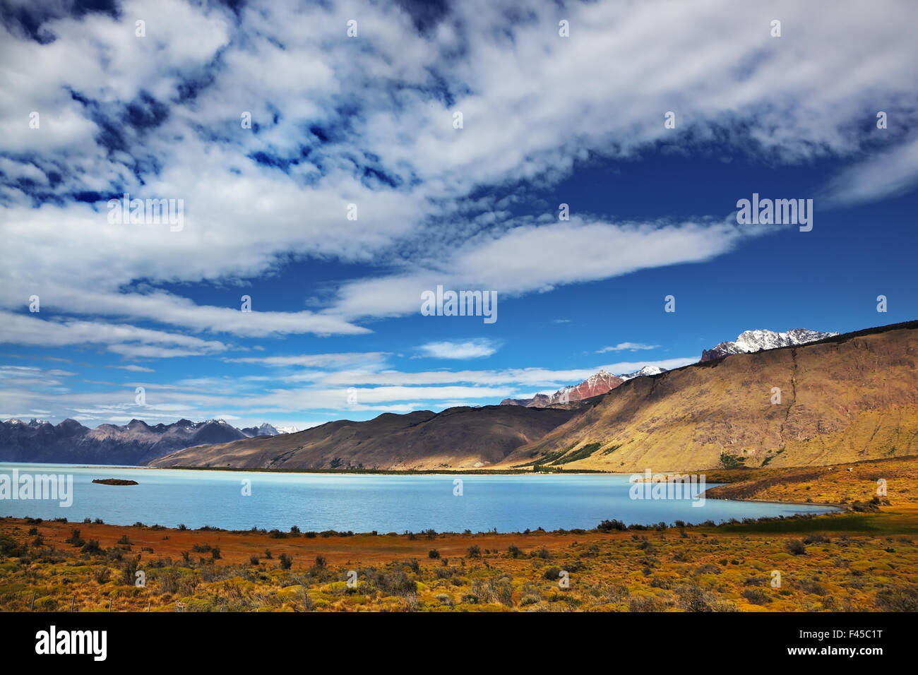 Lake in the high valley Stock Photo Alamy