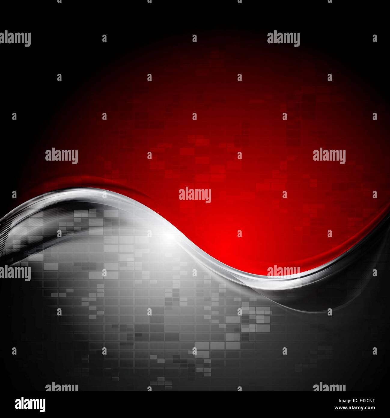 Dark red and black wavy tech background Stock Photo Alamy