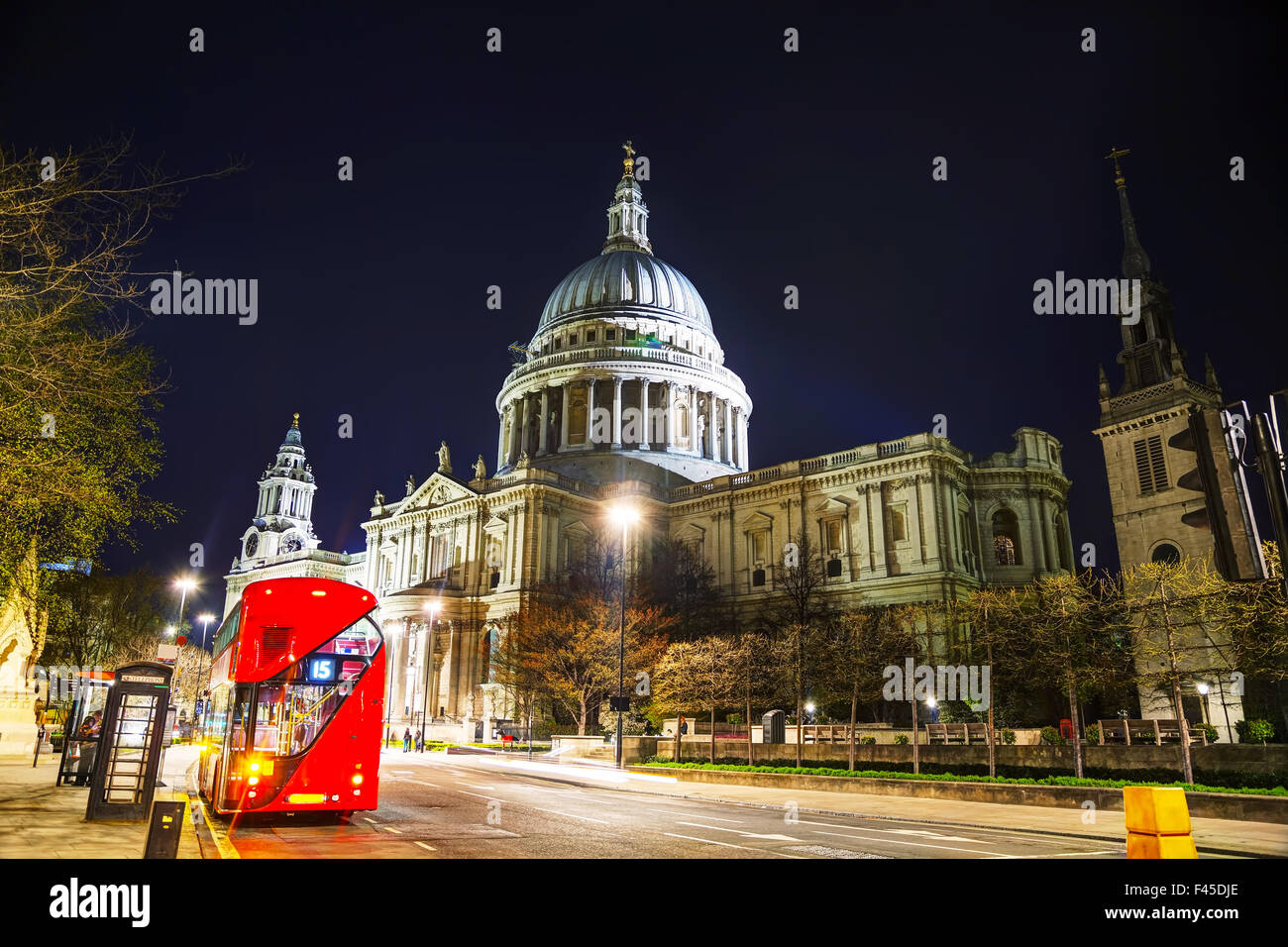 Saint Pauls cathedral in London Stock Photo