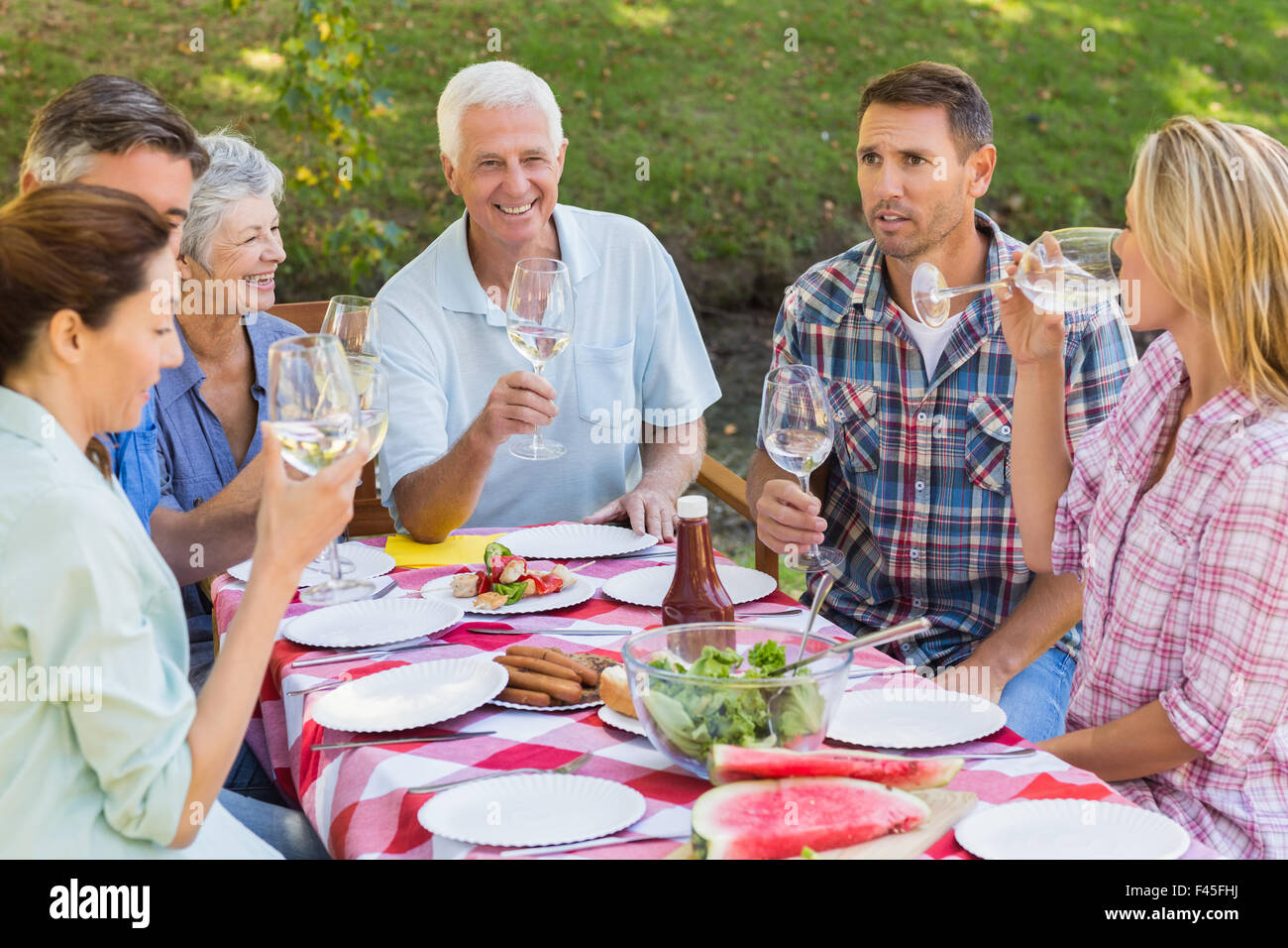 Happy family interacting having hi-res stock photography and images - Alamy