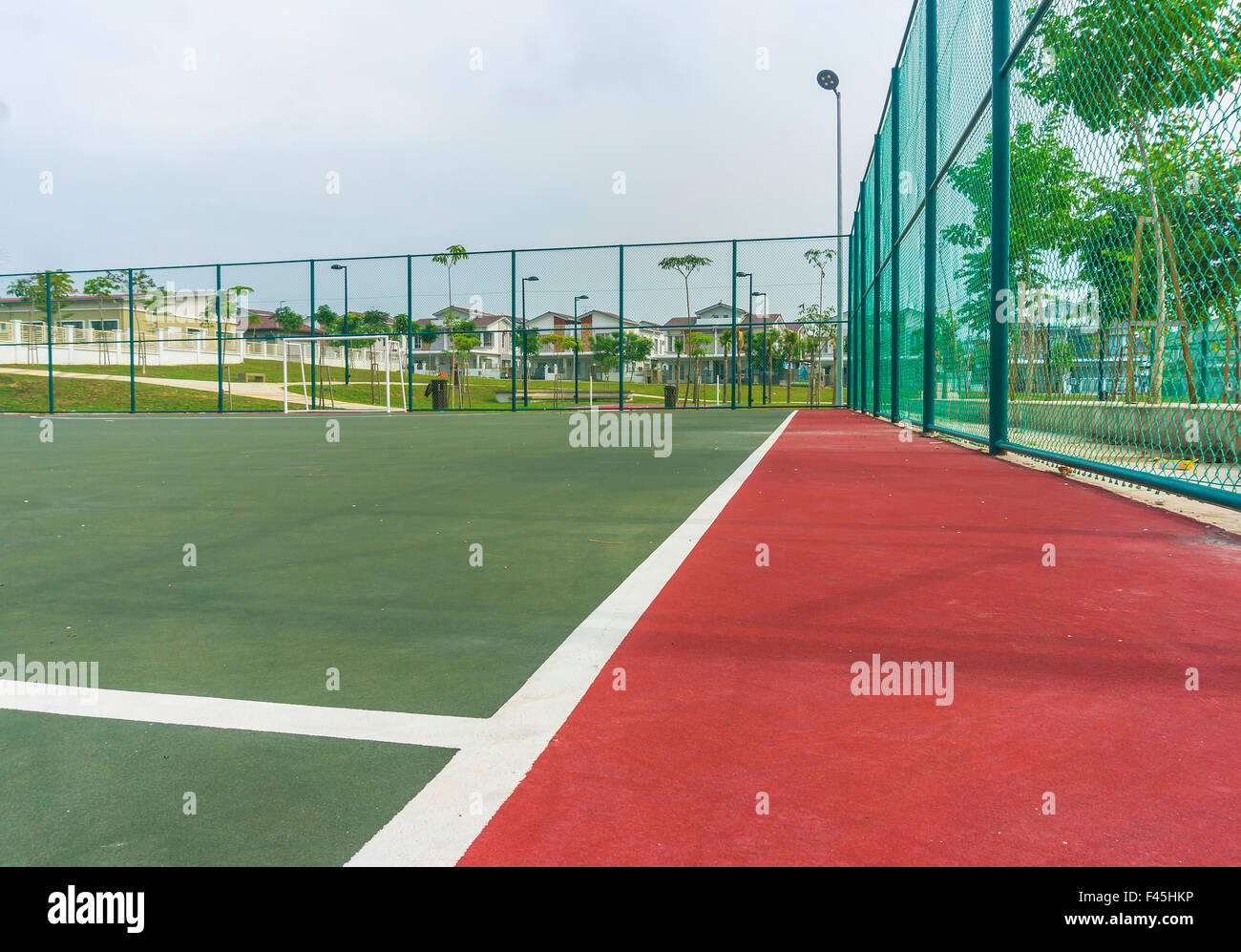 Line inside futsal court Stock Photo Alamy