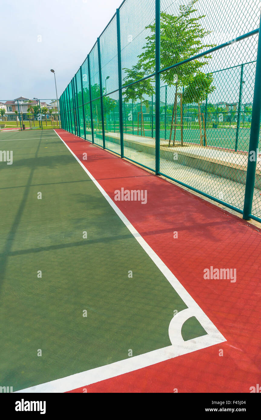 Line inside futsal court Stock Photo Alamy