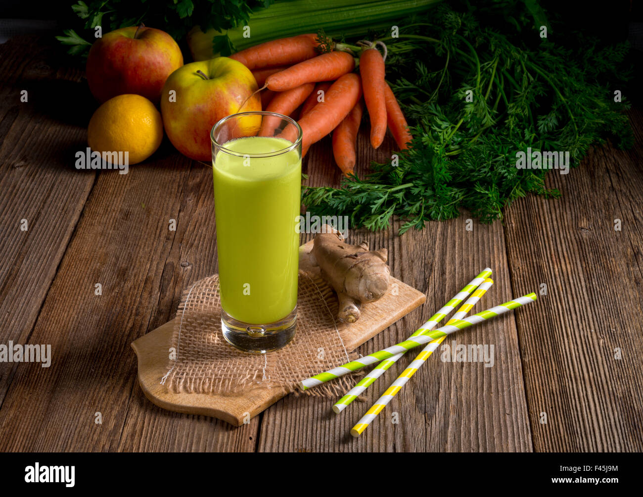 Freshly squeezed celery juice Stock Photo Alamy