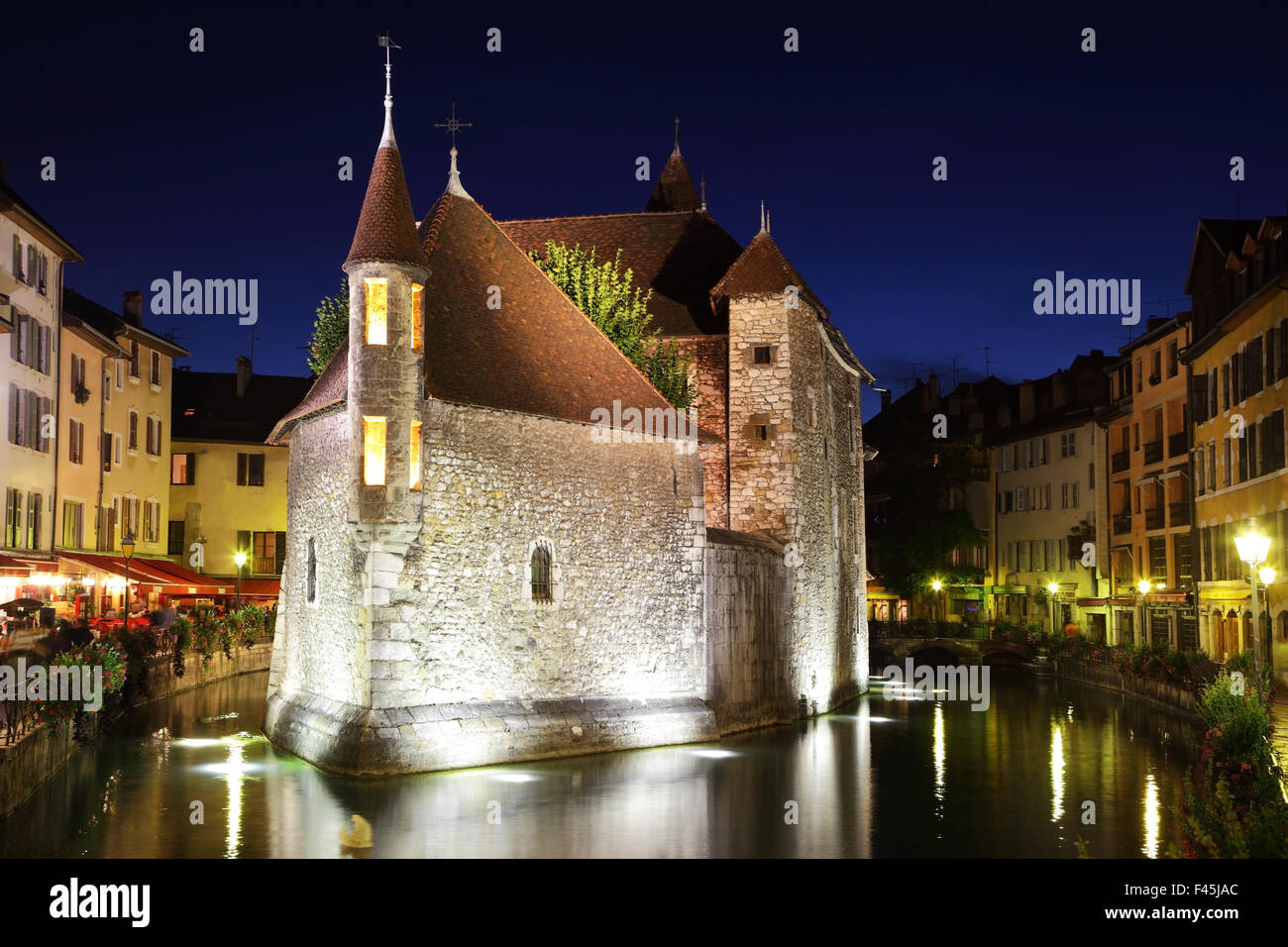 The capital of the Haute-Savoie - Annecy Stock Photo