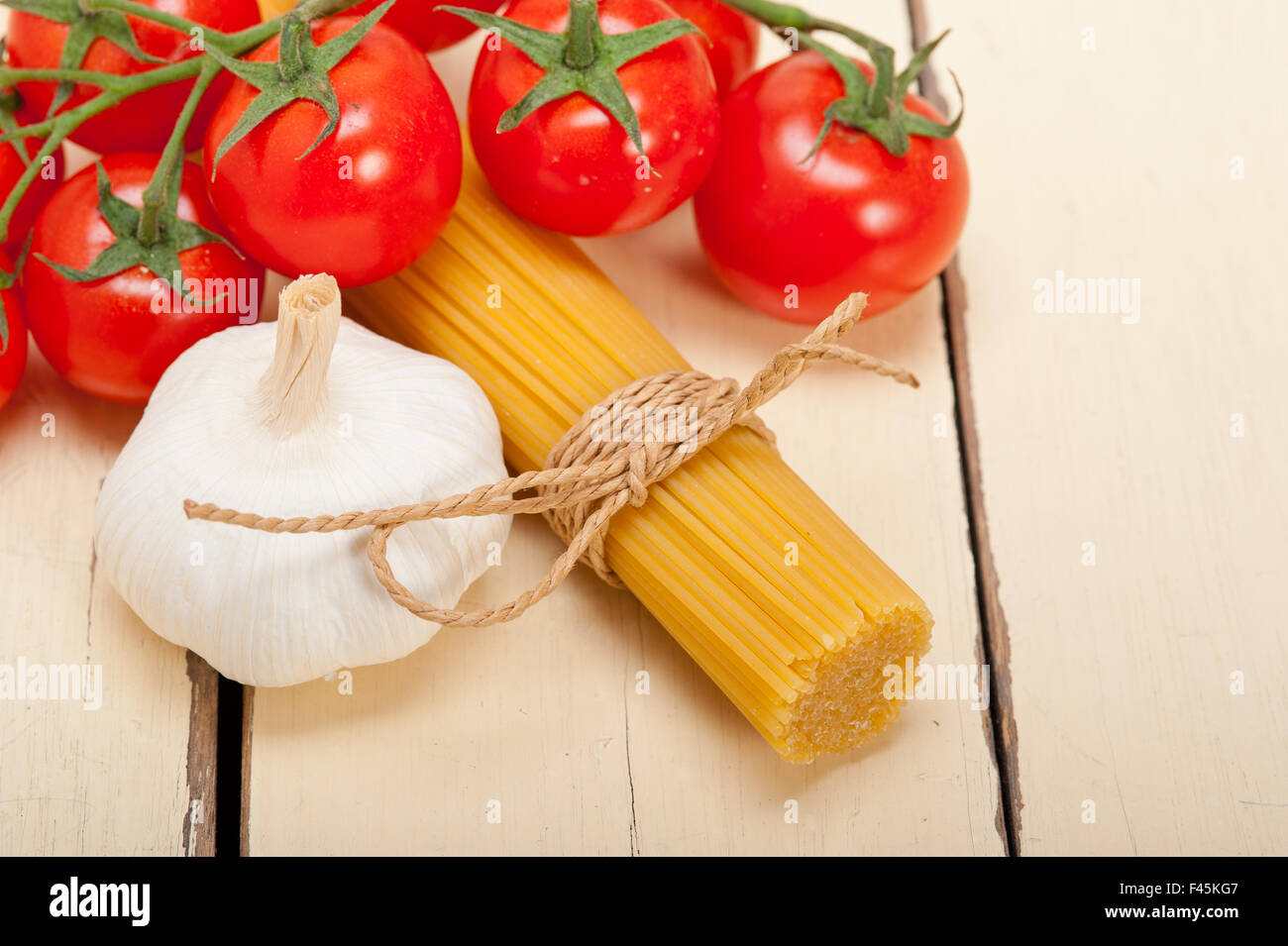 Italian basic pasta ingredients Stock Photo Alamy