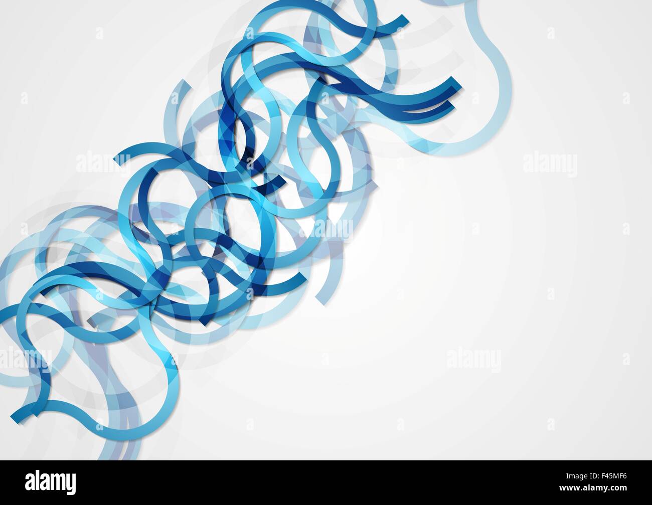 Abstract tech blue shapes Stock Photo - Alamy