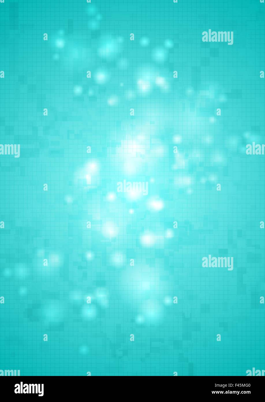 Bright shiny cyan vector tech background Stock Photo - Alamy