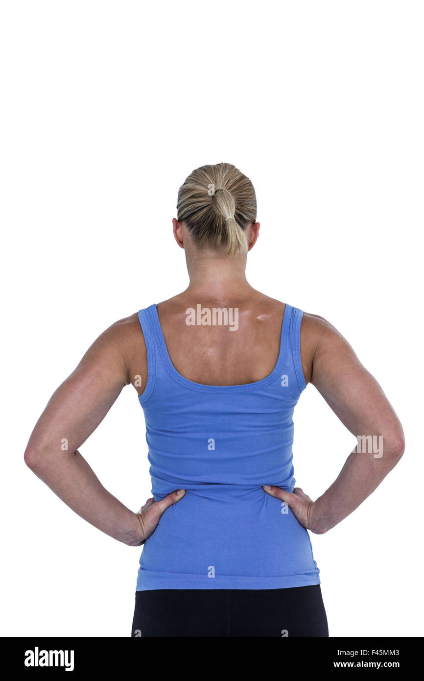 Female muscular back view hi-res stock photography and images - Alamy