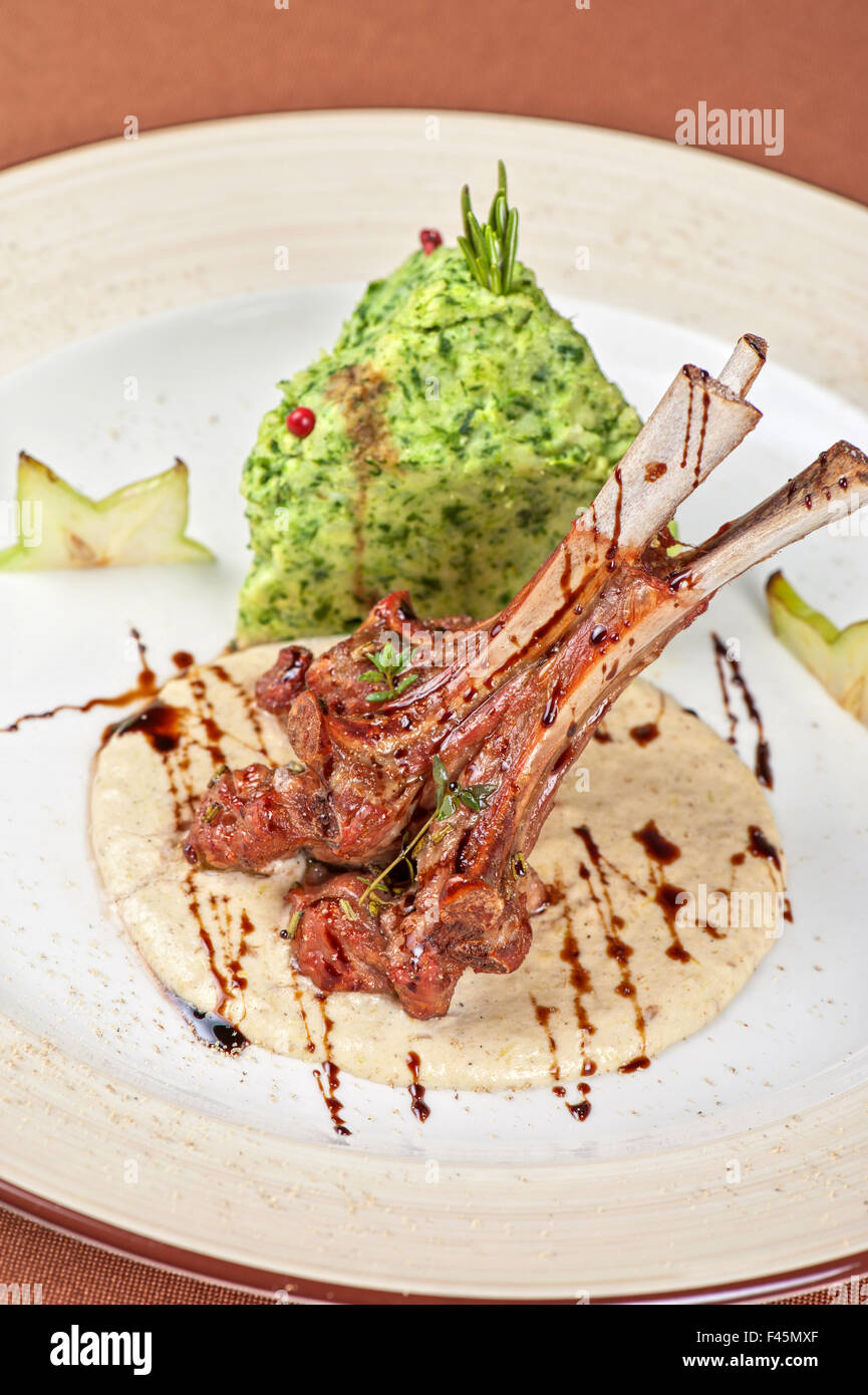 Goat meat ribs hi-res stock photography and images - Alamy