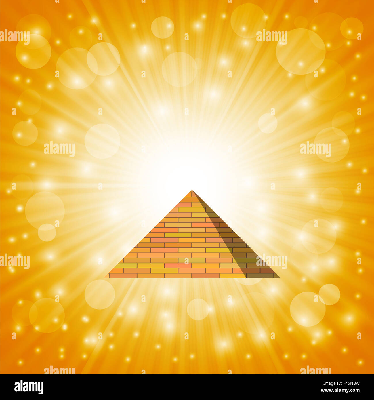 Pyramid with rays hi-res stock photography and images - Alamy