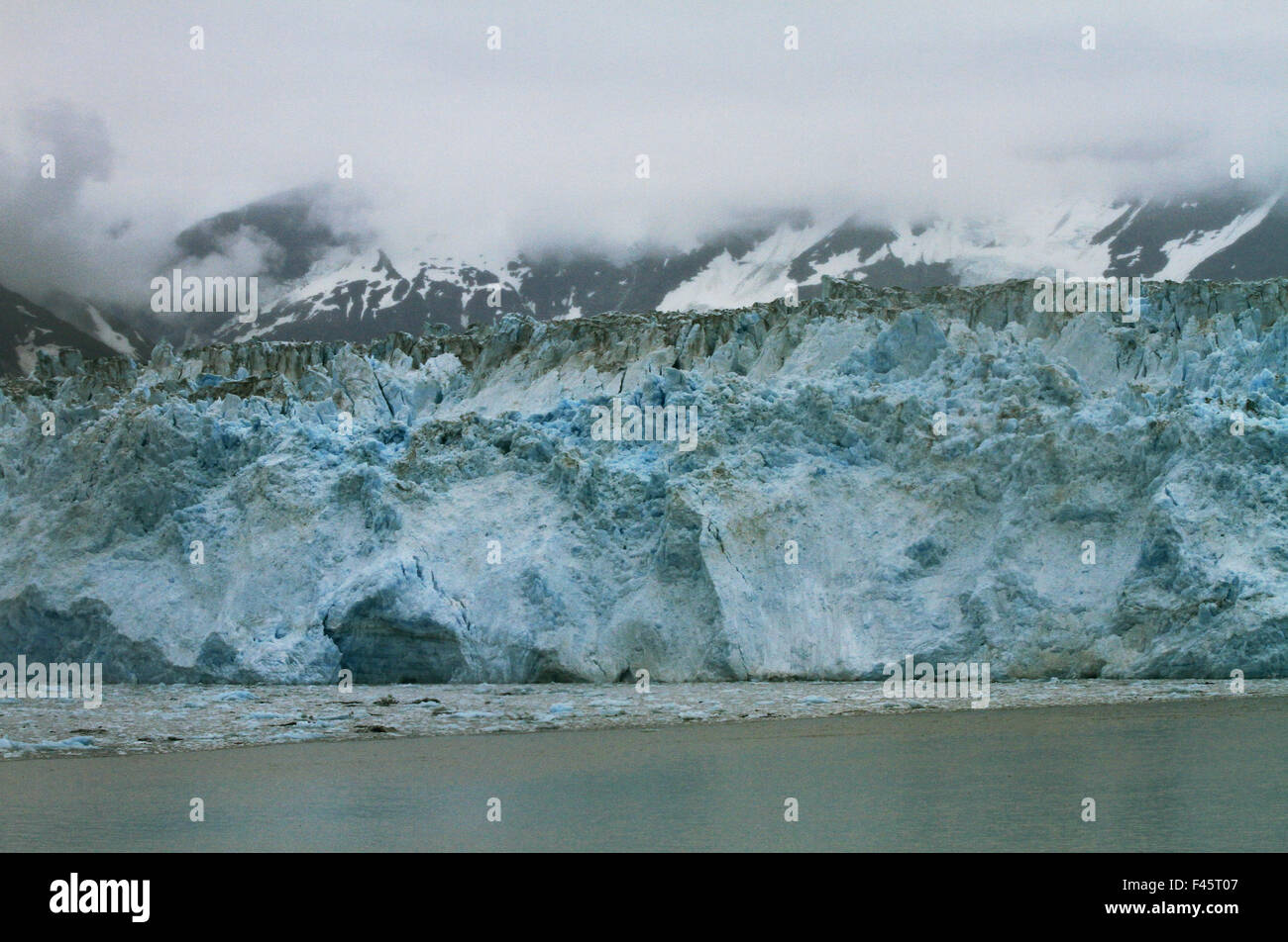 Hubbard Glacier in Yakutat, Alaska Stock Photo