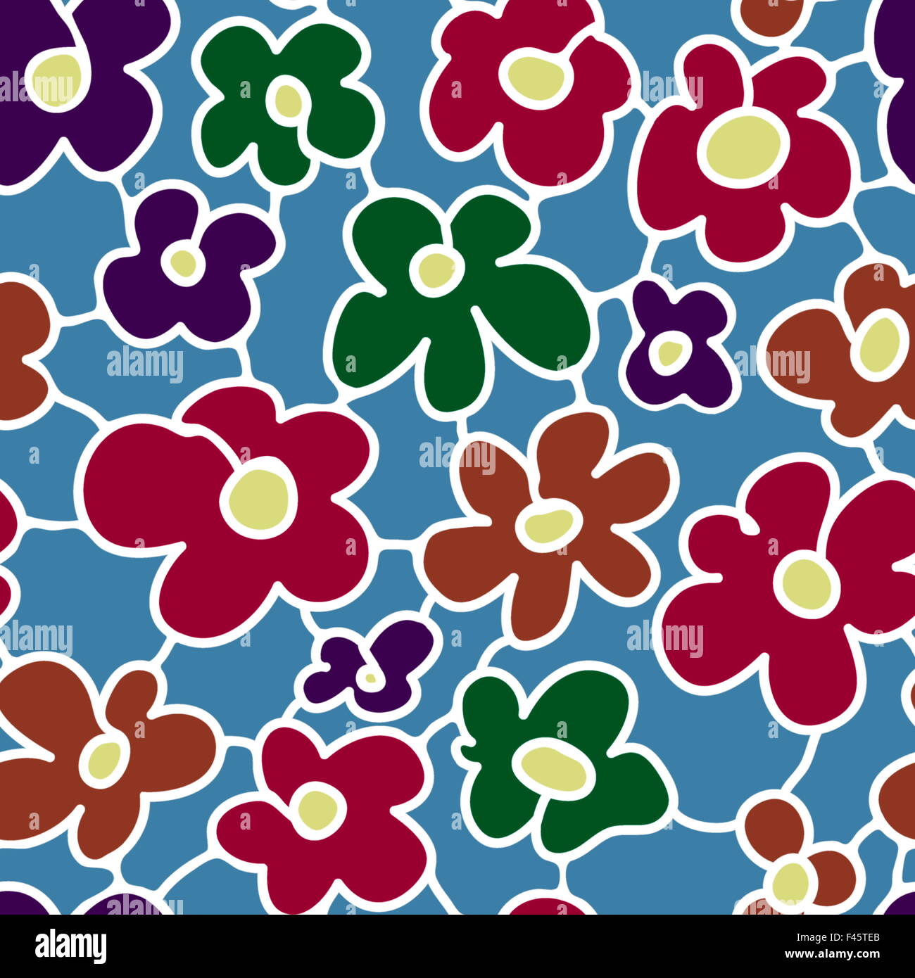 seamless floral pattern Stock Photo - Alamy