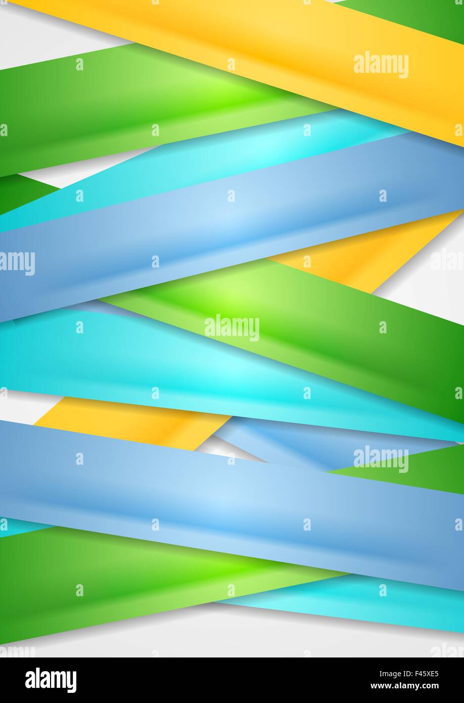 Colorful stripes abstract vector background Stock Photo