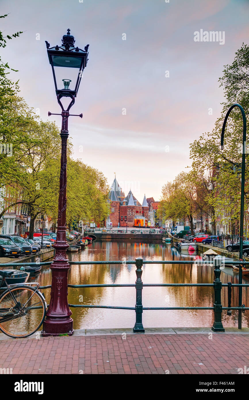 The Waag (Weigh house) in Amsterdam Stock Photo
