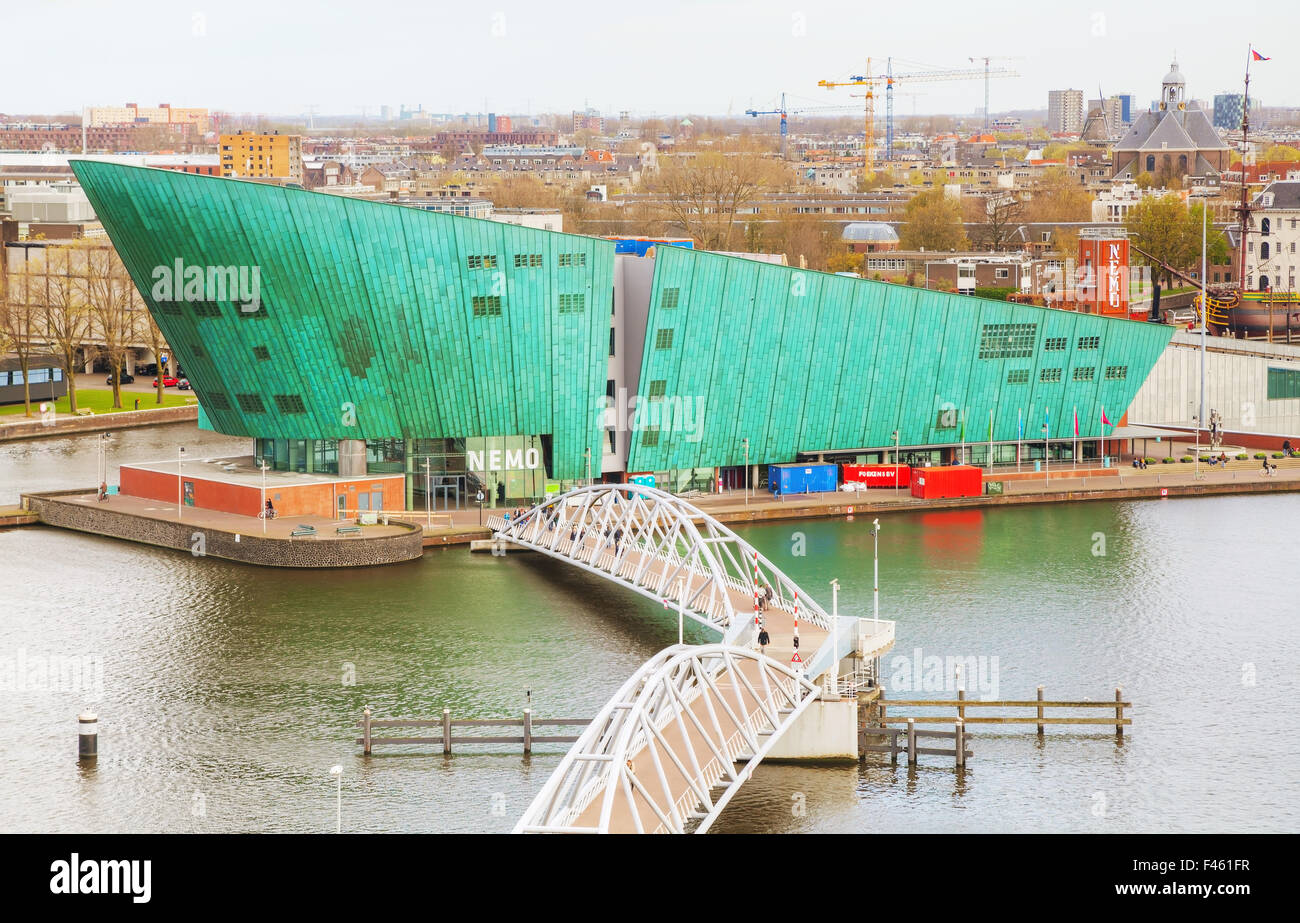 Science Center Nemo building in Amsterdam Stock Photo