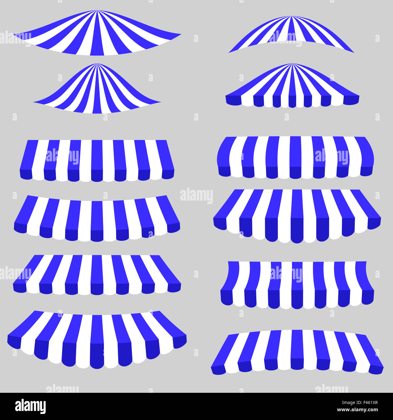 Blue  White Tents Stock Photo