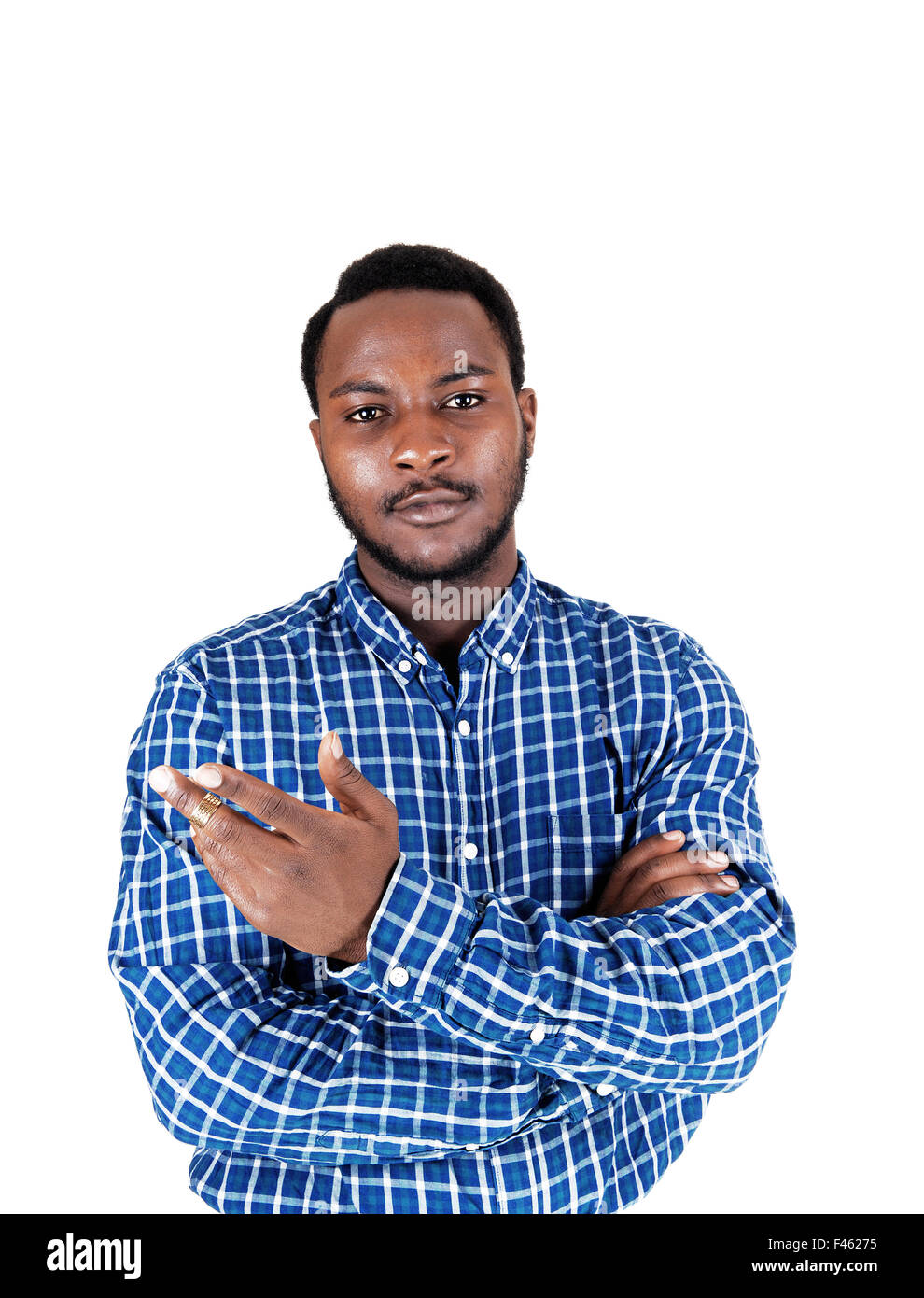 Black man showing Stock Photo Alamy