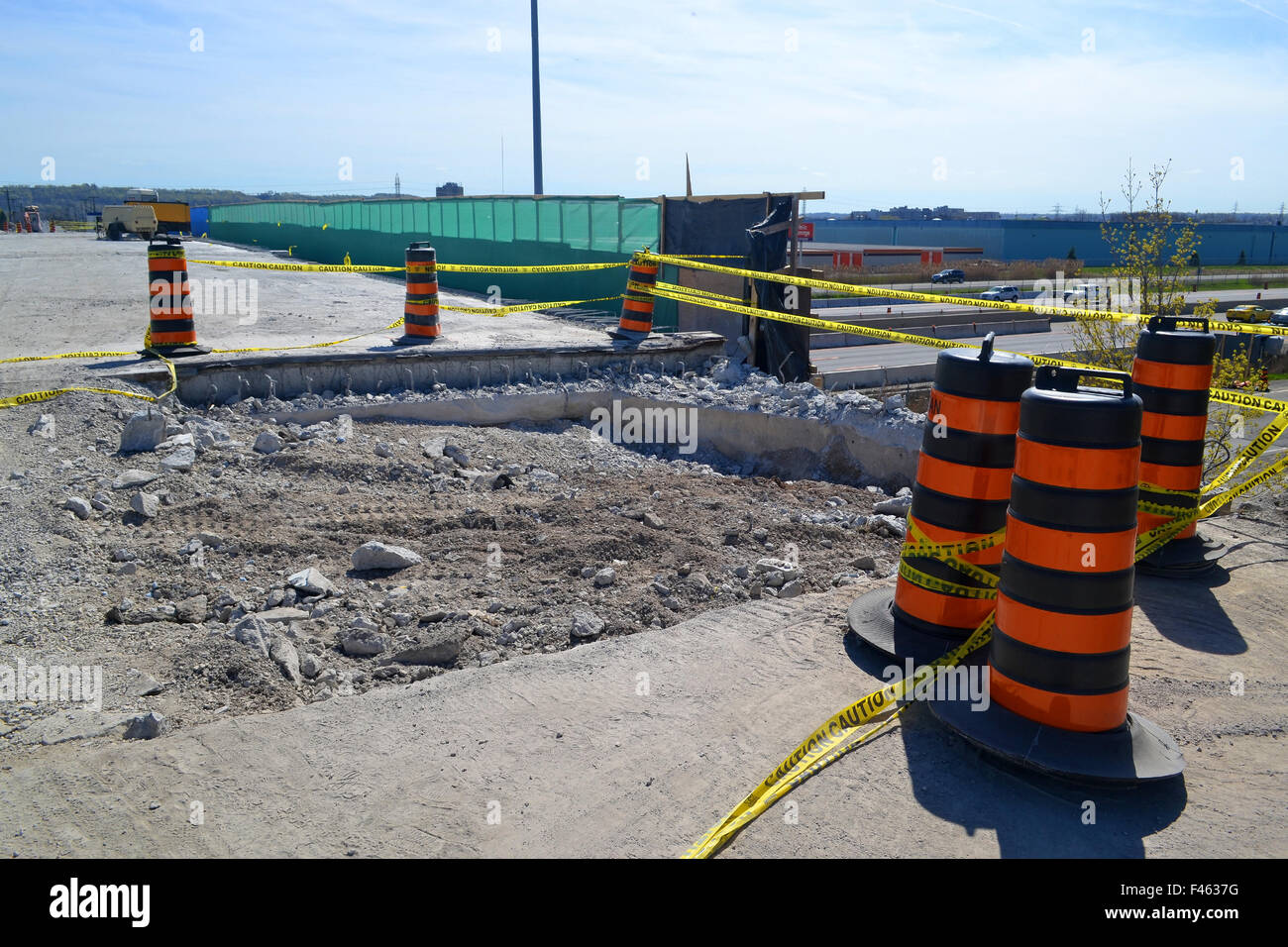 Bridge repair work Stock Photo Alamy