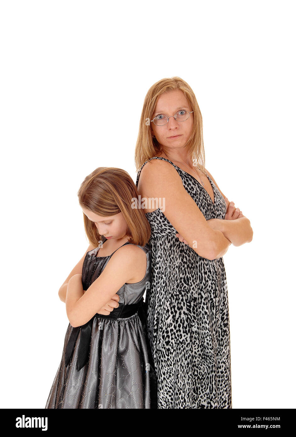 Mad mom and daughter Stock Photo Alamy